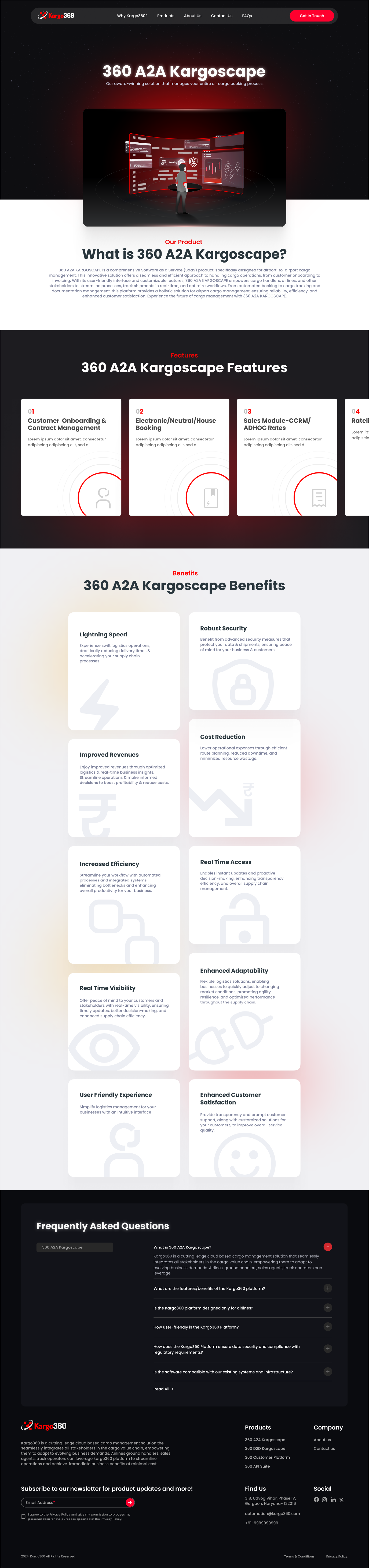 Customer Self-Service Portal & Live AWB Tracking